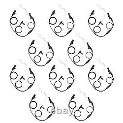 10pcs High Quality Radio 2-Wire Headsets Clear tube for Motorola XPR6000 XPR6100