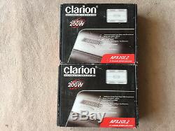 2x Clarion APX201.2 2 channel 200W amplifiers, Bass Junkies full install kit