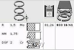 4x Piston Ring Kit For Audi Adr/aeb/agn/agu/ajl/ajp/ajq/apx/apg/app/aqa/arz 1.8l