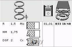 4x Piston Ring Kit For Audi Adr/aeb/agn/agu/ajl/ajp/ajq/apx/apg/app/aqa/arz 1.8l