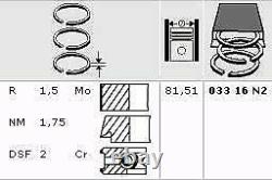 4x Piston Ring Kit For Audi Adr/aeb/agn/agu/ajl/ajp/ajq/apx/apg/app/aqa/arz 1.8l