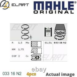 6x Piston Ring Kit For Audi Adr/aeb/agn/agu/ajl/ajp/ajq/apx/apg/app/aqa/arz 1.8l