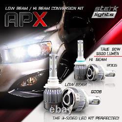 9006 9005 4PCS Stark LED APX 90W 96000LM Headlight High 6000K White Kit (A)