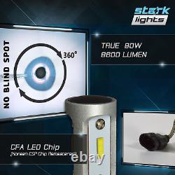 9006 9005 4PCS Stark LED APX 90W 96000LM Headlight High 8000K Blue Kit (C)
