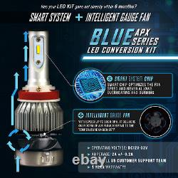 9006 9005 4PCS Stark LED APX 90W 96000LM Headlight High 8000K Blue Kit (C)