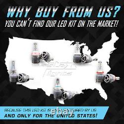 9006 9005 4PCS Stark LED APX 90W 96000LM Headlight High Bulbs 8000K Blue Kit