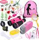 Anpro 25pcs Kids Outdoor Explorer Kit, Children Adventure Toys Gift For Pink