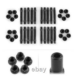 Apex 90mm M12 Bmw 5 Lug Hex Head Stud Kit Black