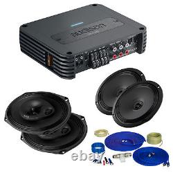 Audison SR 4.300 4-Ch Amp, 8 GA Wiring Kit, Prima APX 6.5 and APX 690 Speakers