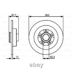 BOSCH 2x Bremsscheiben Voll geölt 0 986 479 446