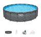 Bestway Apx 365 18'×52 Round Above Ground Swimming Pool Set With Pump & Ladder