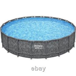 Bestway APX 365 18'×52 Round Above Ground Swimming Pool Set with Pump & Ladder