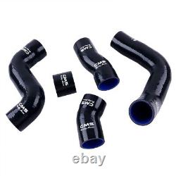 Black Turbo Boost Hose Kit for 1999-06 Audi A3 S3 TT Leon Cupra R 225PS BAM APX