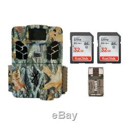 Browning Trail Cameras 18MP Dark Ops Apex Game Cam Kit w 32GB SD Cards & Reader
