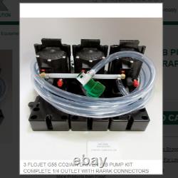 Flojet G55 Co2/air Driven Bib Pump Kit Complete 1/4 Outlet With Rapak Connectors