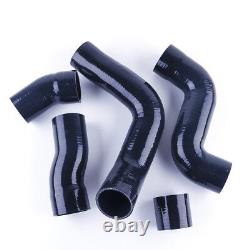 For 1999-2006 Audi TT 225HP 1.8T APX BAM BFV Silicone Intercooler Hose Kit Black