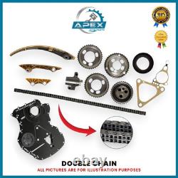 Ford Transit 2.4 Tdci Diesel Engine D2fa Timing Chain Kit + Timing Case Cover
