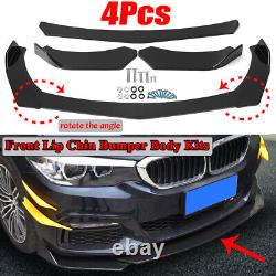 Front Rear Bumper Lip Spoiler Splitter Canards +86 Side Skirt Universal for BMW