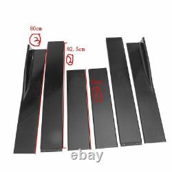 Front Rear Bumper Lip Spoiler Splitter Canards +86 Side Skirt Universal for BMW