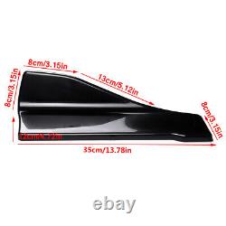 Front Rear Bumper Lip Spoiler Splitter Canards +86 Side Skirt Universal for BMW