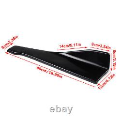 Front Rear Bumper Lip Spoiler Splitter Canards +86 Side Skirt for Dodge Charger