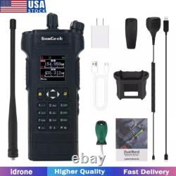HAMGEEK APX-8000 12W Dual Band Radio Transceiver Walkie Talkie Kit Dual PTT +Mic