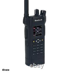 HAMGEEK APX-8000 12W Dual Band Radio Transceiver Walkie Talkie Kit Dual PTT +Mic