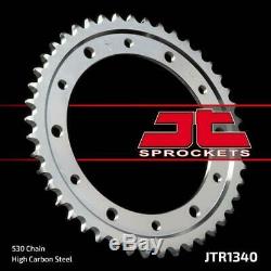 Honda VFR800 V-TEC 02-13 Tsubaki Alpha Gold X-Ring Chain & JT Sprocket Kit