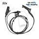 Lot 50 Earpiece Headset Ptt Fits For Xpr6350 Xpr6550 Xpr7550 Apx7000 Radio