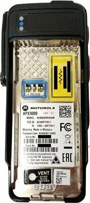 Motorola APX3000 P25 TDMA UHF Digital Two Way Radio Covert ADP AES Factory Tags