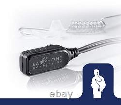 Radio Earpiece for Motorola APX Series, EP1334QR-PTT Quick Release Hawk Lapel