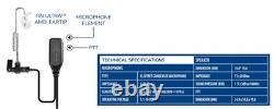 Radio Earpiece for Motorola APX Series, EP1334QR-PTT Quick Release Hawk Lapel