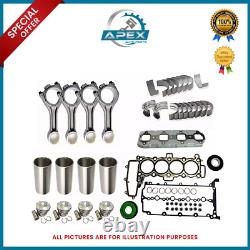 Range Rover 2.0 D Engine AJ200D 204DTD Connecting Rods Pistons X4 + Conversion Parts