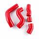 Red For 1999-2006 Audi Tt 225hp 1.8t Apx Bam Bfv Silicone Intercooler Hose Kit