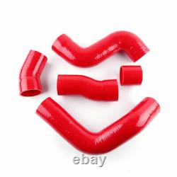 Red For 1999-2006 Audi TT 225HP 1.8T APX BAM BFV Silicone Intercooler Hose Kit