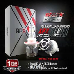 Stark APX 90W 9600LM LED 6000K White Headlight Dual Hi / Lo Bulbs Kit H13 9008