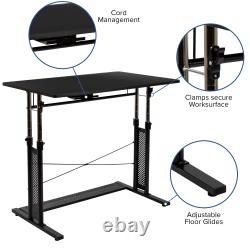 Stiles Work From Home Kit Adjustable Computer Desk, Ergonomic Mesh Office C