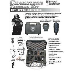 Tactical Ear Gadgets CHAMELEON Tactical Kit for Motorola APX XPR Two Way Radios