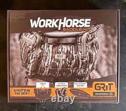 Tethrd Grit Saddle Realtree APX, RegPlatform Workhorse Stick Combo Package 2 New