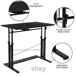 Work From Home Kit Adjustable Computer Desk, Ergonomic Mesh Office Chair And