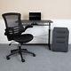 Work From Home Kit Adjustable Computer Desk, Ergonomic Mesh Office Chair & Loc