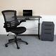 Work From Home Kit Adjustable Computer Desk, Ergonomic Mesh Office Chair & Loc