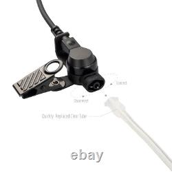 2 pièces d'écouteurs acoustiques transparents à 2 fils pour Motorola APX7000 APX8000