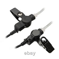 2 pièces d'écouteurs acoustiques transparents à 2 fils pour Motorola APX7000 APX8000