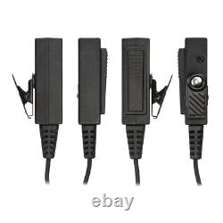 2 pièces d'écouteurs acoustiques transparents à 2 fils pour Motorola APX7000 APX8000