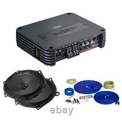 Amplificateur 4 canaux Audison SR 4.300, kit de câblage 8GA et 2 paires de haut-parleurs APX 570