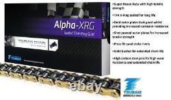 Aprilia 600 Tuareg Wind 90-92 Kit de chaîne Tsubaki Alpha Gold X-Ring et pignon JT