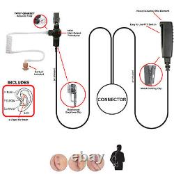 Casque Pryme SPM-2383 Q-Disconnect à 2 fils pour Motorola TRBO & APX (Voir la liste)