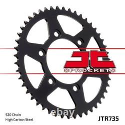 Ducati 620 Monster i. E. 02-03 Kit de chaîne Tsubaki RQ2 Gold X-Ring et pignon JT
