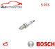 Engine Spark Plug Set Plugs Bosch 0 242 232 501 5pcs G Nouveau Remplacement Oe